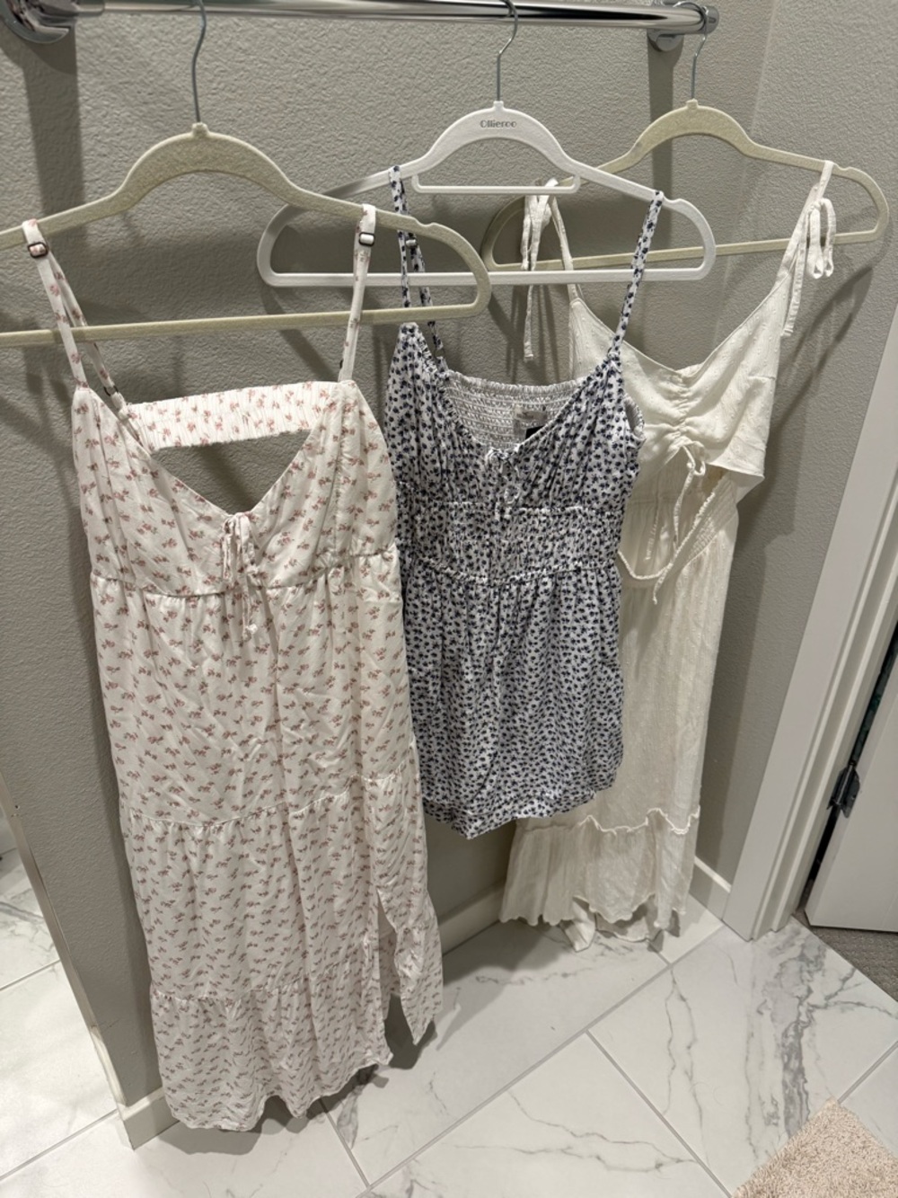 Nwt hollister floral midi dress, floral romper, cut out white embroidered dress